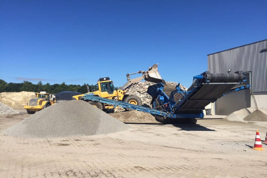 Bouw en grondstoffen logistiek - Bewerken materiaal