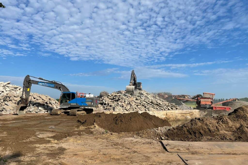 Bouw en grondstoffen logistiek - Bewerken materiaal