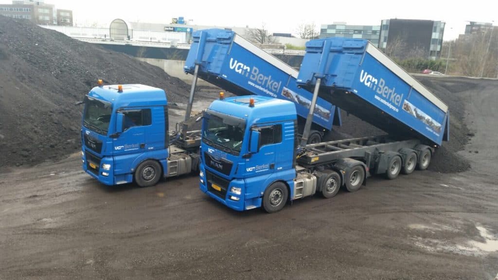 Bouw en grondstoffen logistiek - Wegtransport